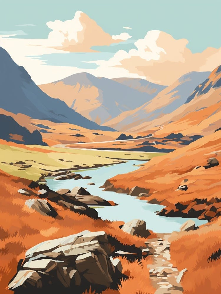 Snowdonia National Park Wales 3 Hiking Trail Landscape