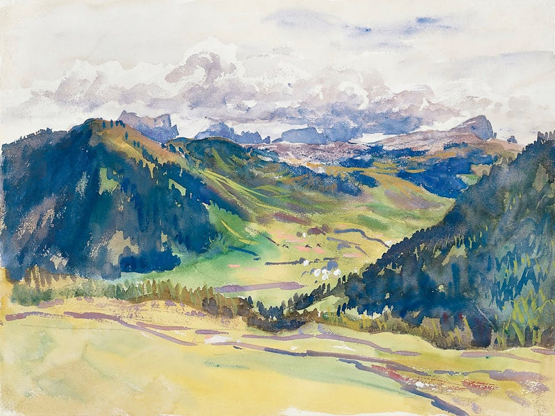 Open Valley, Dolomites, John Singer Sargent