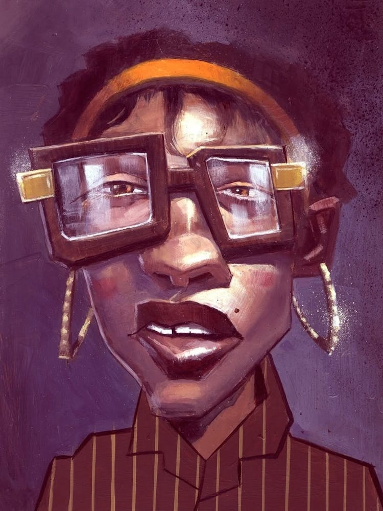Black Woman With Glasses