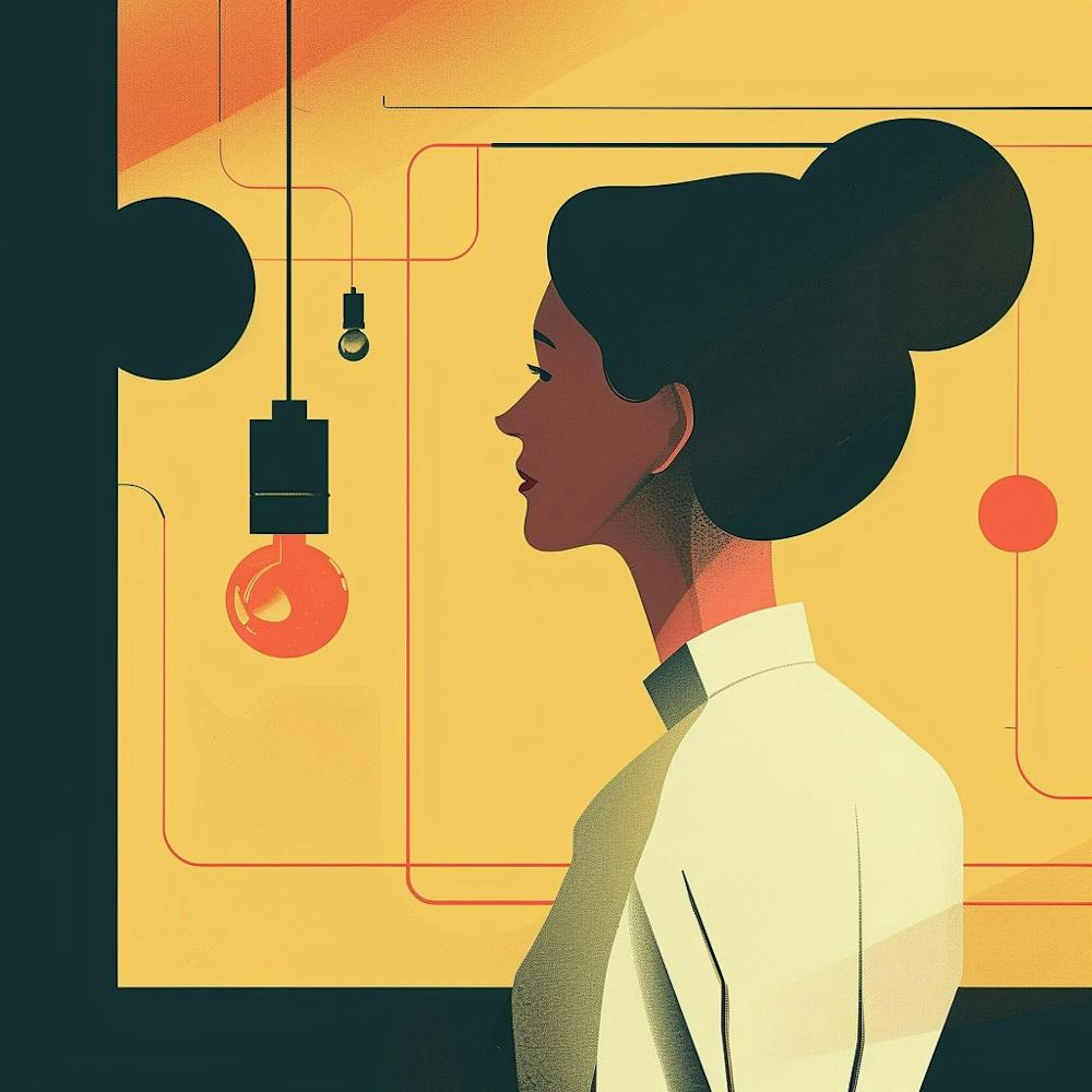 Illustration Einer Frau 1