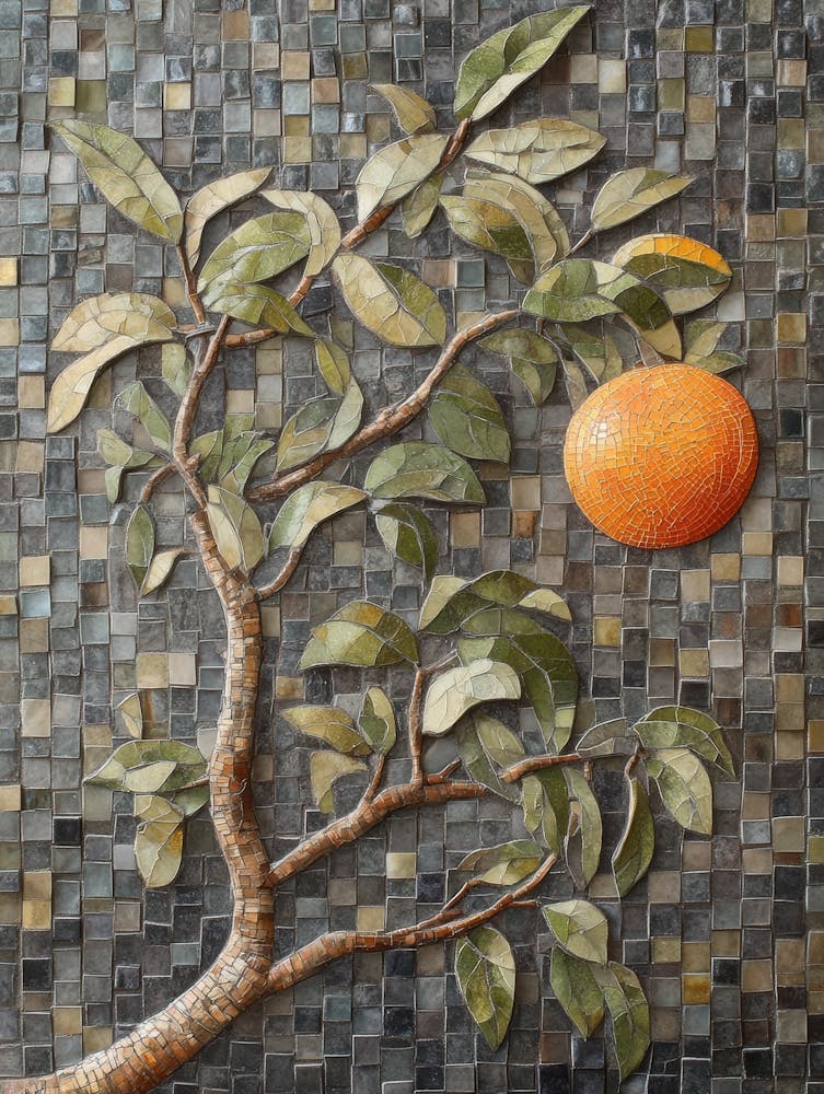 Orange Tree Mosaic 1