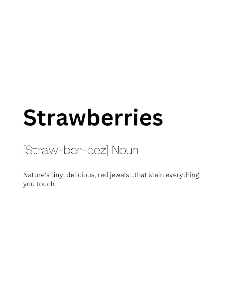 Strawberries Definition Meaning