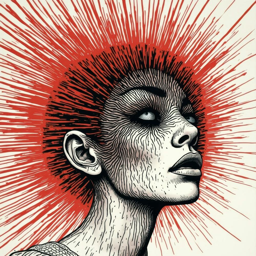 Woman With Red Hair 2