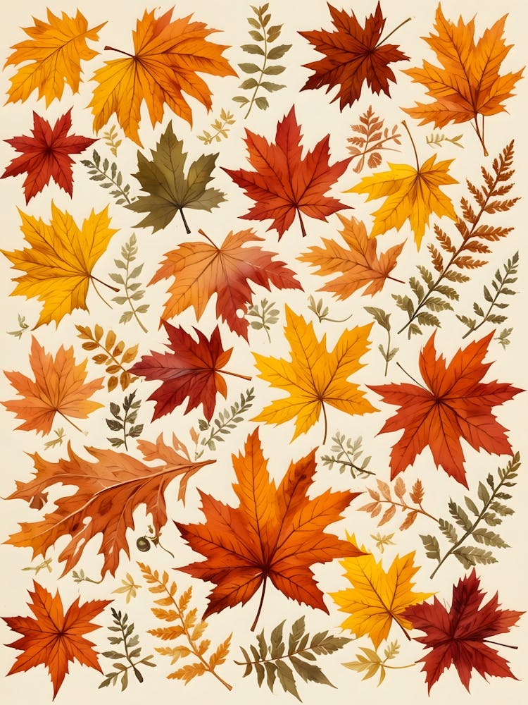 Scattered Autumn Leaves