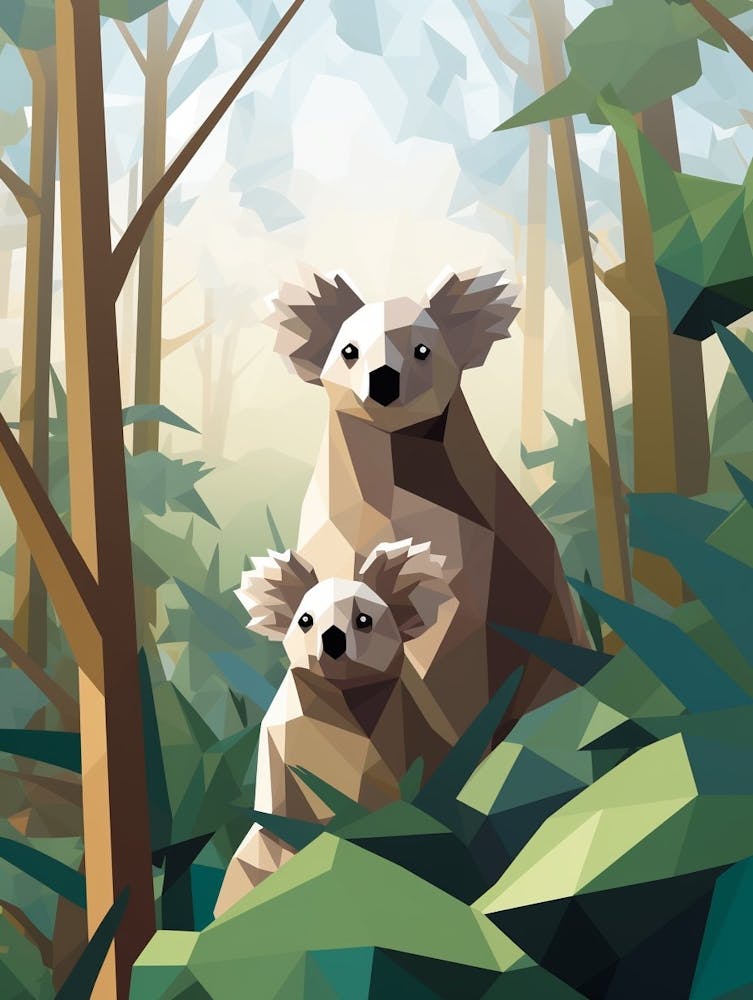 Koala Minimalist Abstract 4