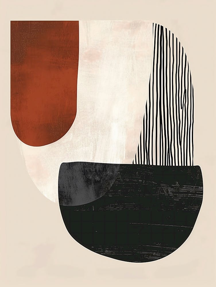 Neutral Shapes Abstract Design