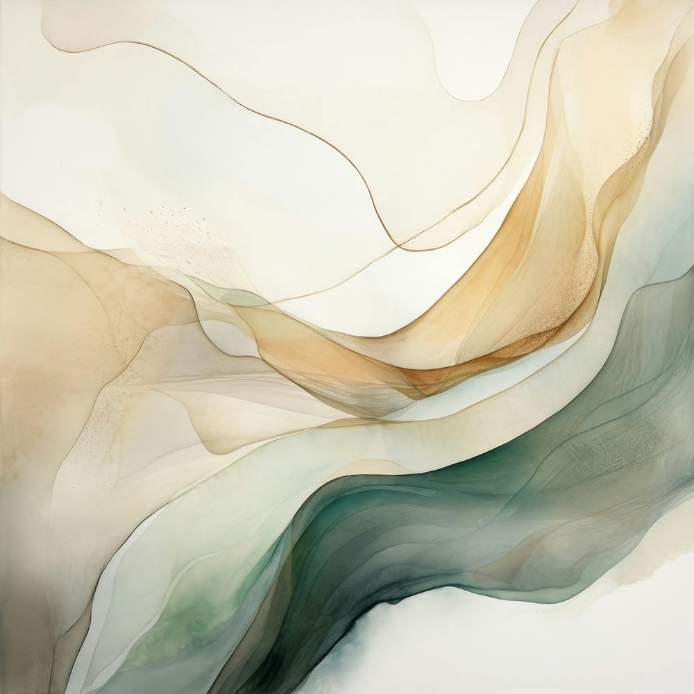 Abstract Green Splash 13