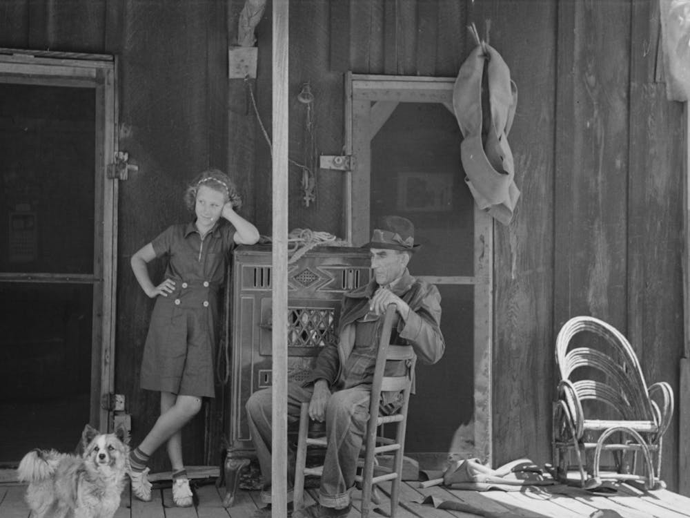 Front Porch Of Sharecropper Cabin, Southeast Missouri Farms By Russell Lee