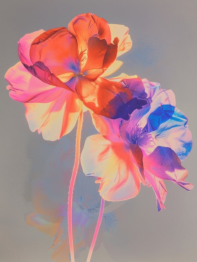 Iridescent Flower Portulaca 1