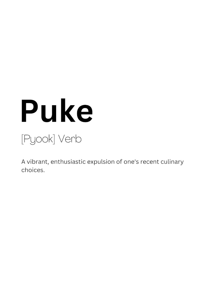 Puke Definition Meaning