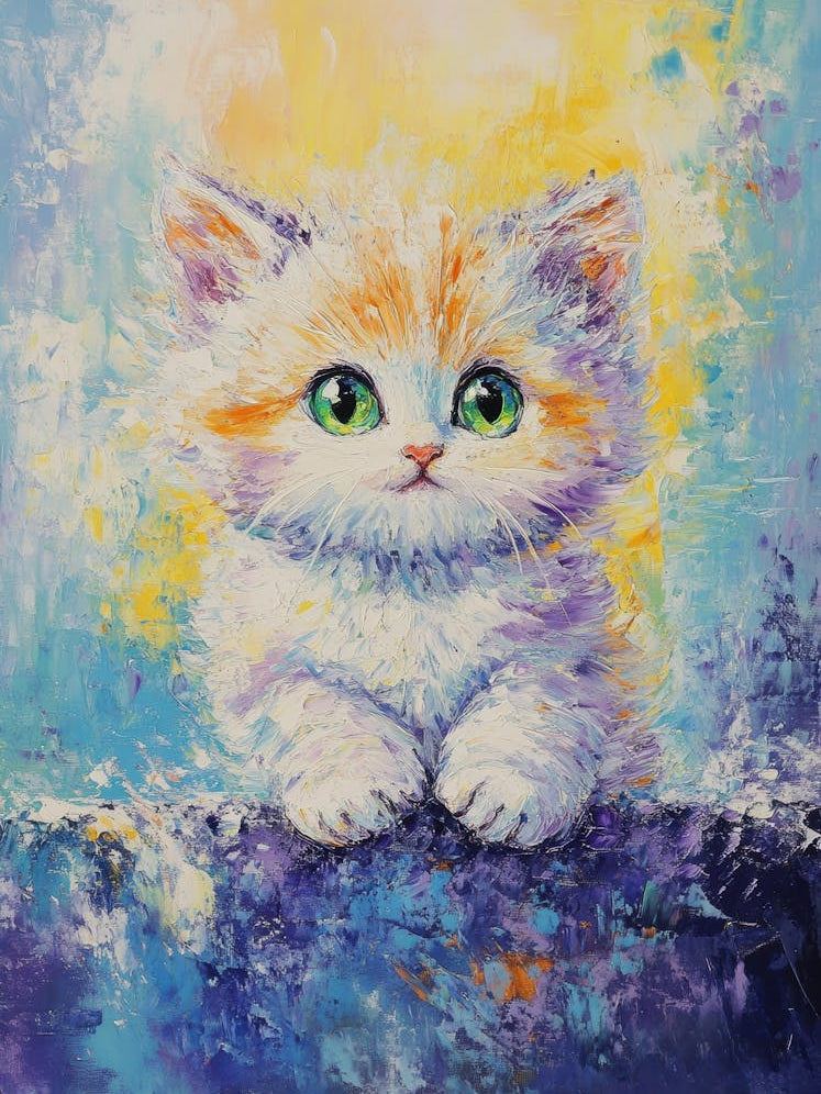 Kitten With Green Eyes