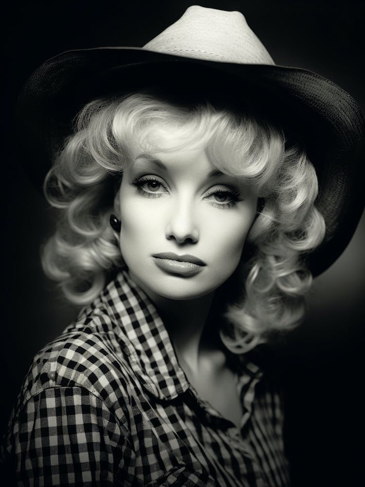 Black And White Dolly Parton
