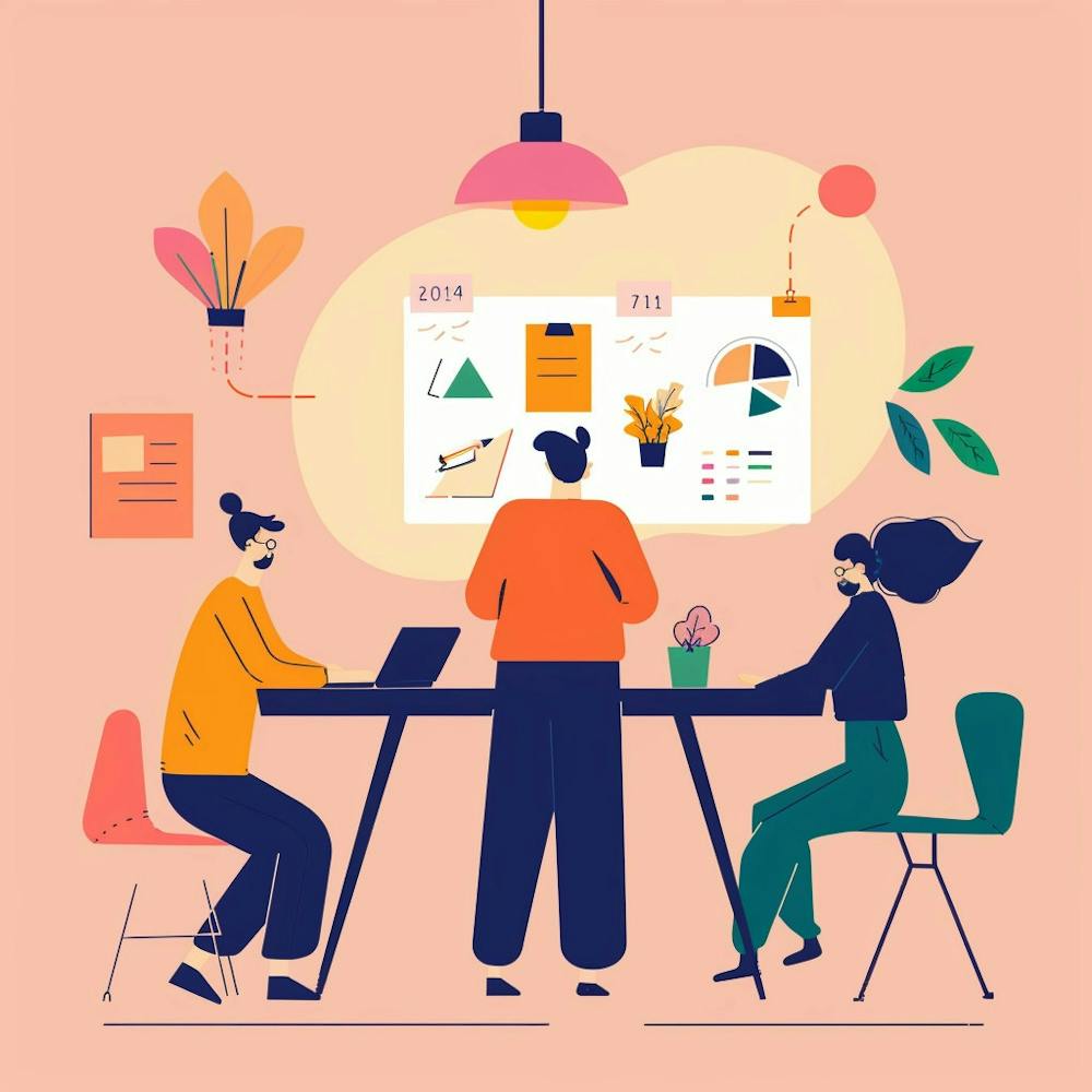 A Team Brainstorming Vector Design Illustration 1718665974 2