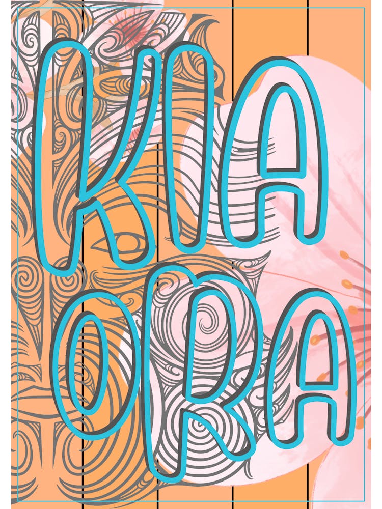 Kia Ora Orange Poster