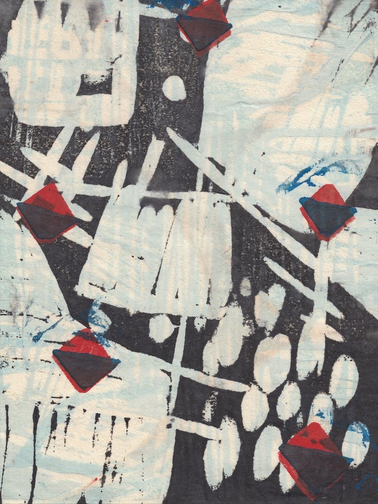 Japanese Abstract Print 2