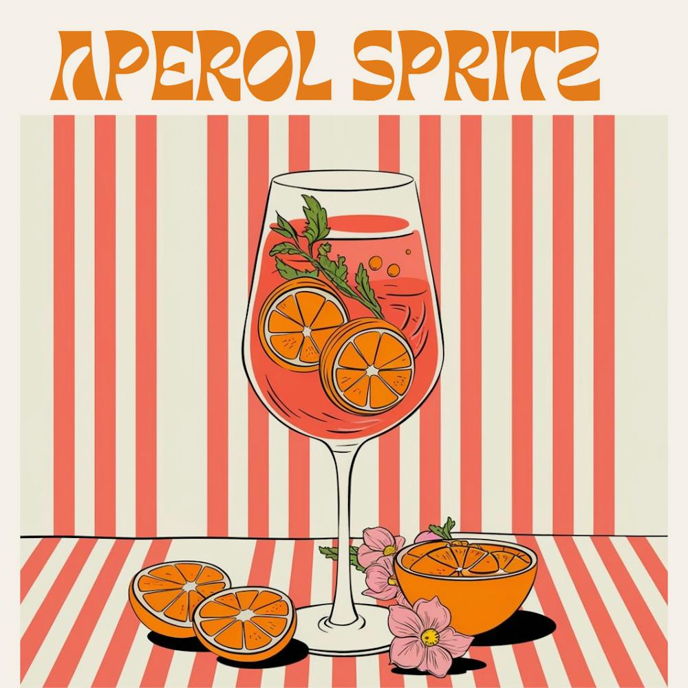 Aperol Spritz retro Style
