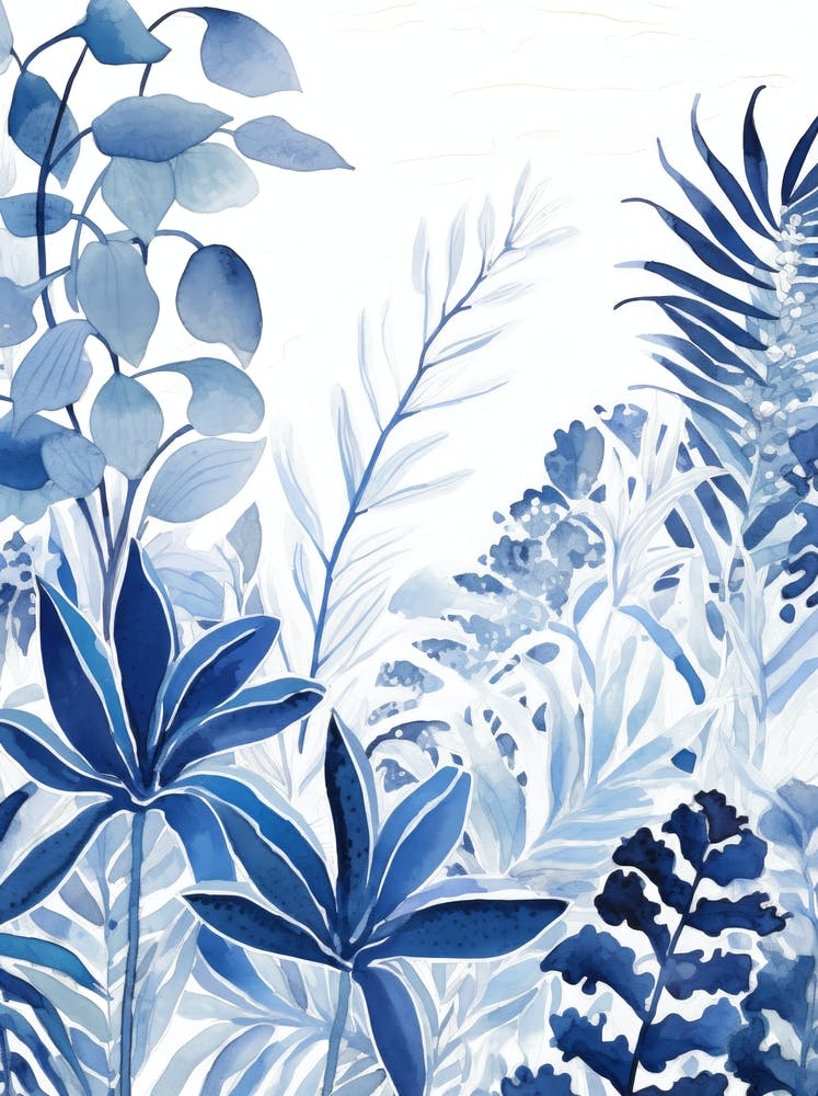 Blue Tropical Garden