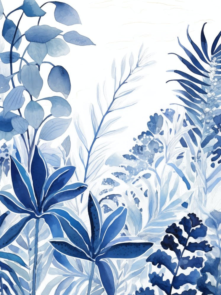 Blue Tropical Garden