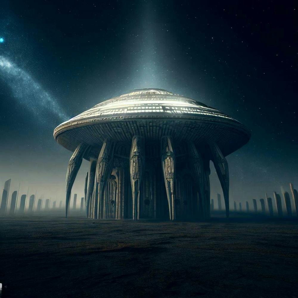 Extraterrestrial Temple. Prompted by FB Meekins