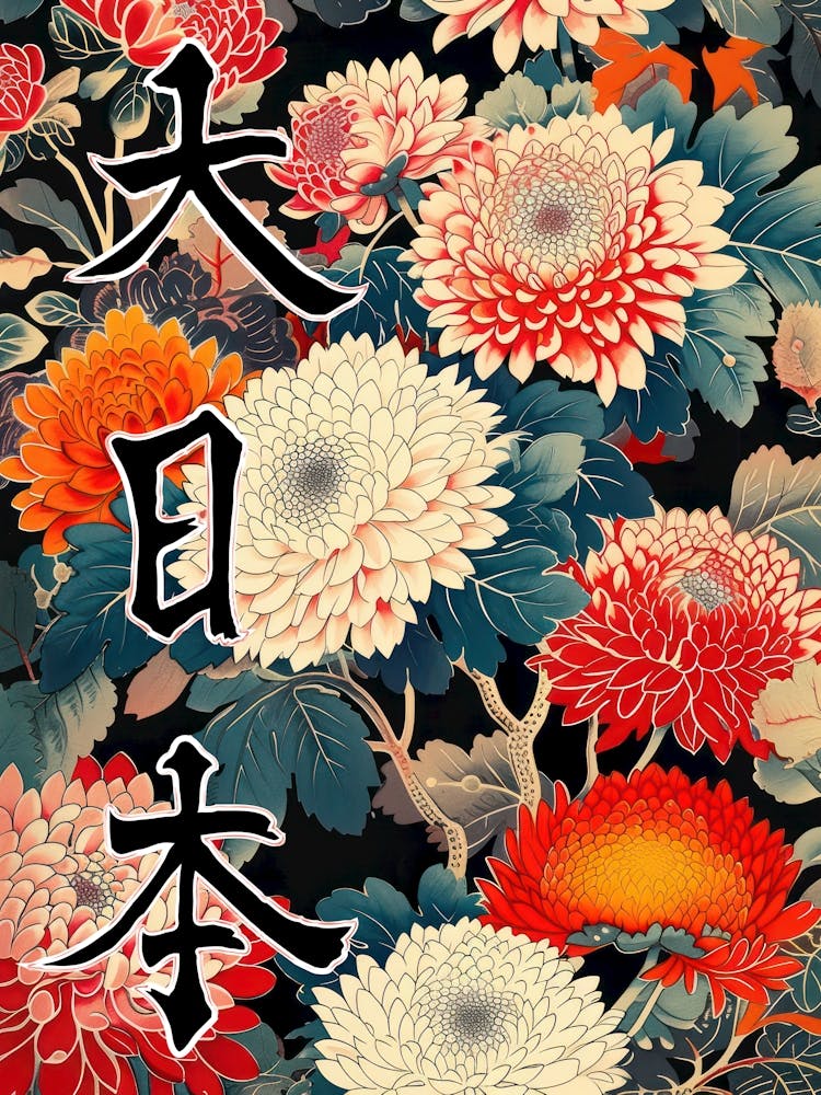 Hokusai  Great Japan Poster Japanese Flowers 10