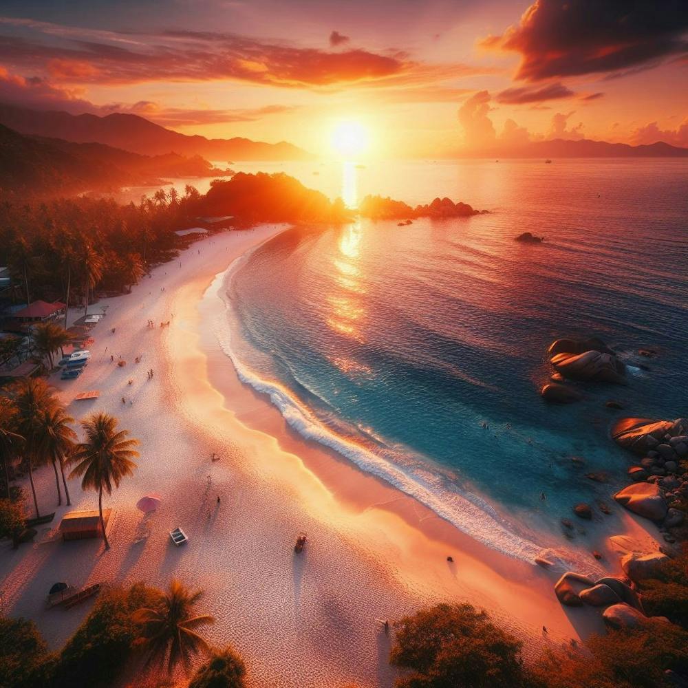 A Beautiful Evening at the Beach