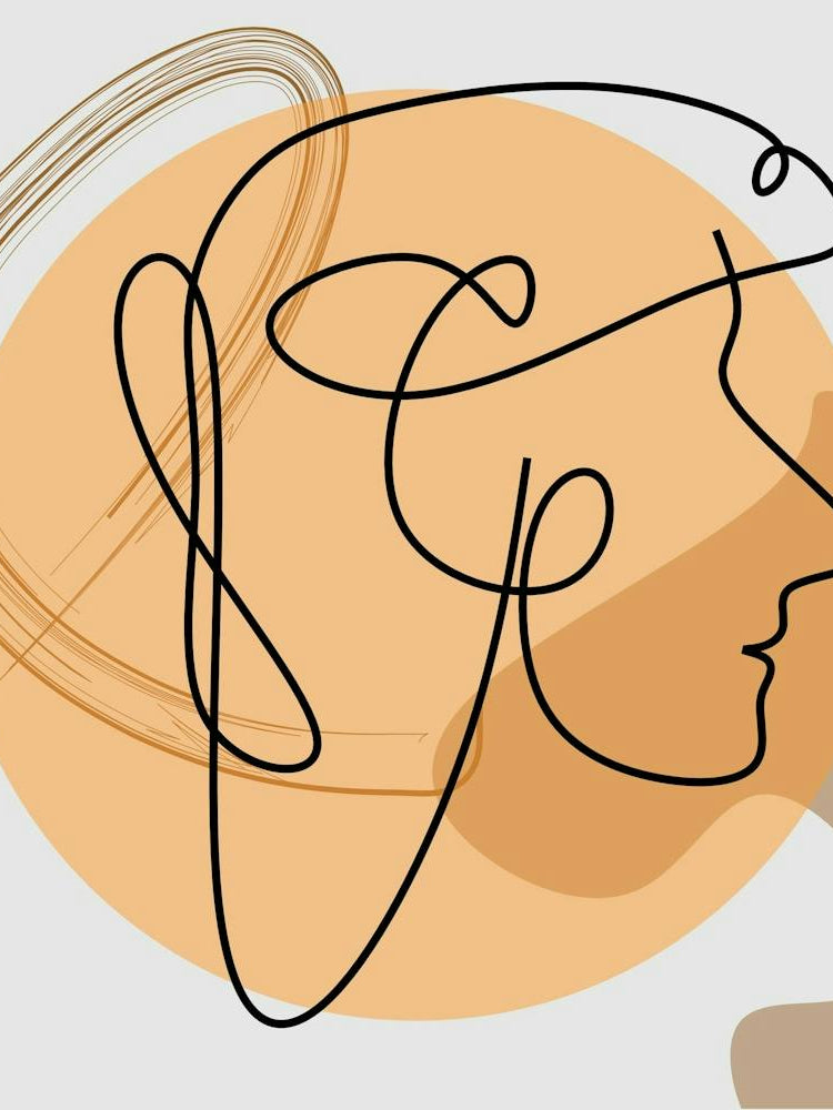 Face Abstract Poster Artistic Art