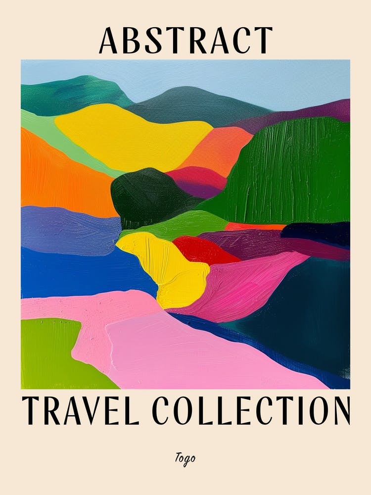 Abstract Travel Collection Poster Togo 1