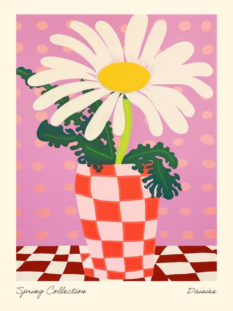 Spring Collection Daisies Flower Vase 2