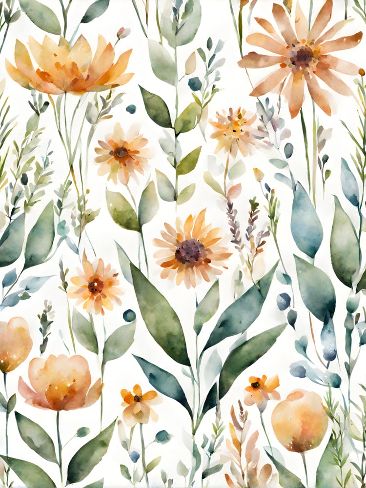 Fleurs à l'Aquarelle 1