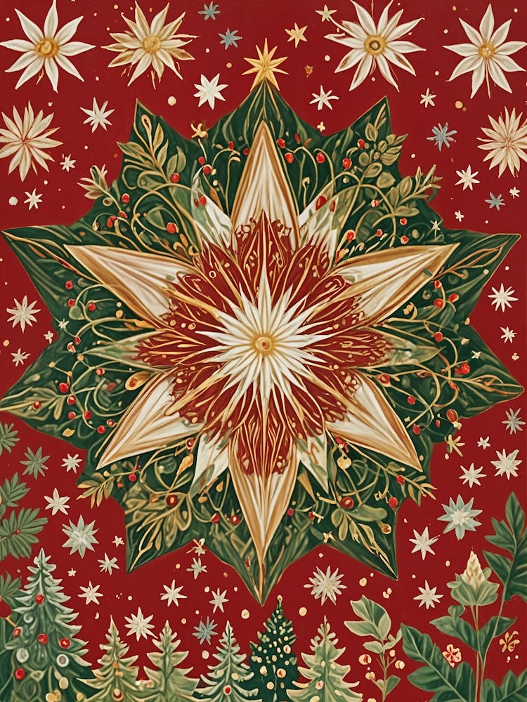 Botanical Christmas Star