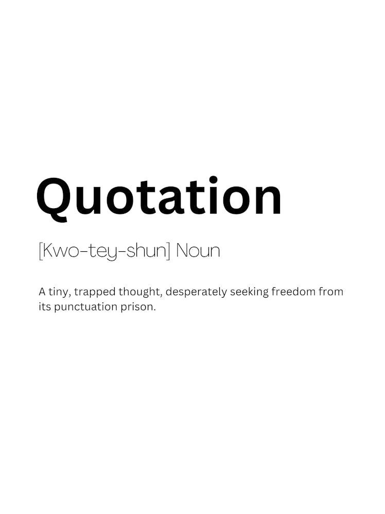 Quotation Definition Meaning
