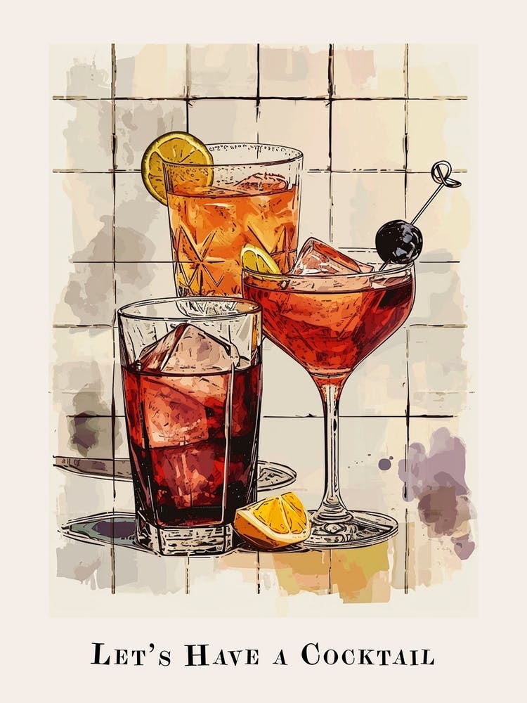 Let S Have A Cocktail Poster