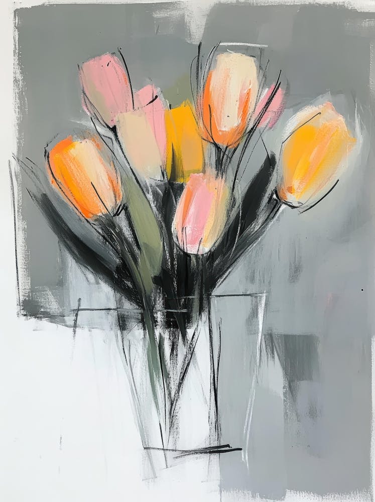 Tulips In A Vase 90