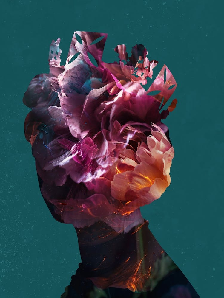 Queen Elizabeth Flower Portrait 2