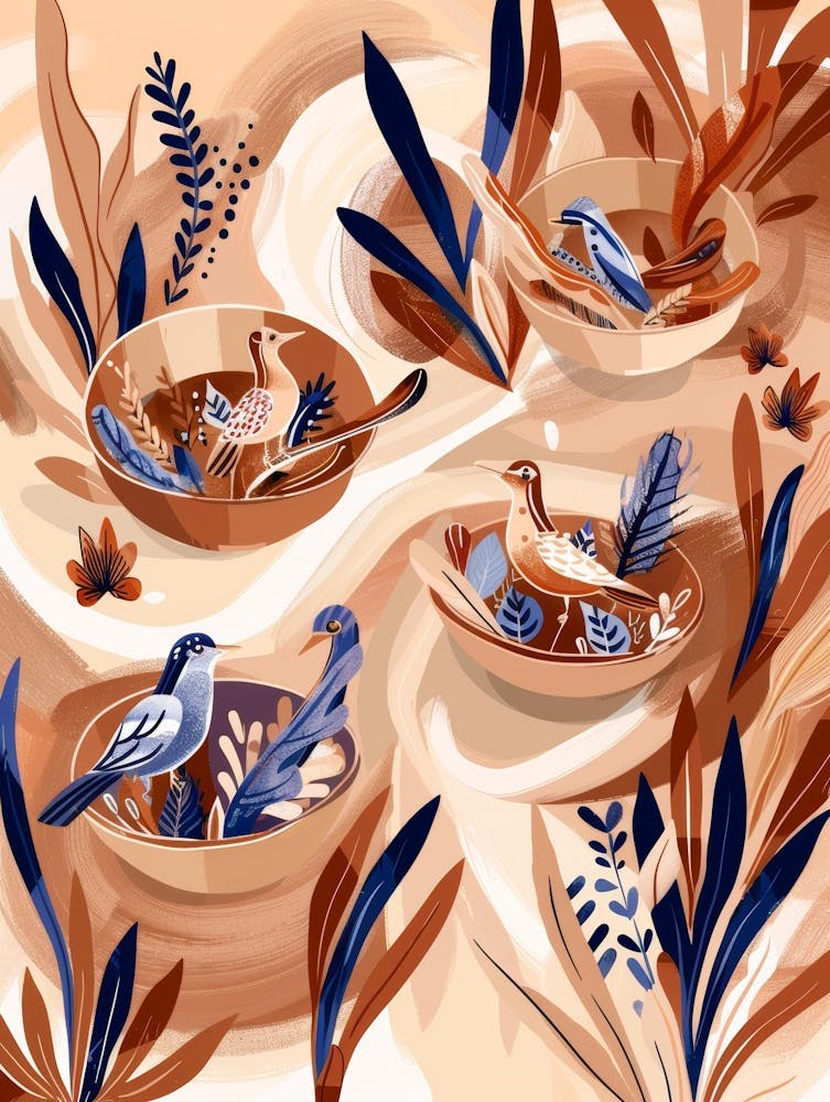 Birds In Bowls