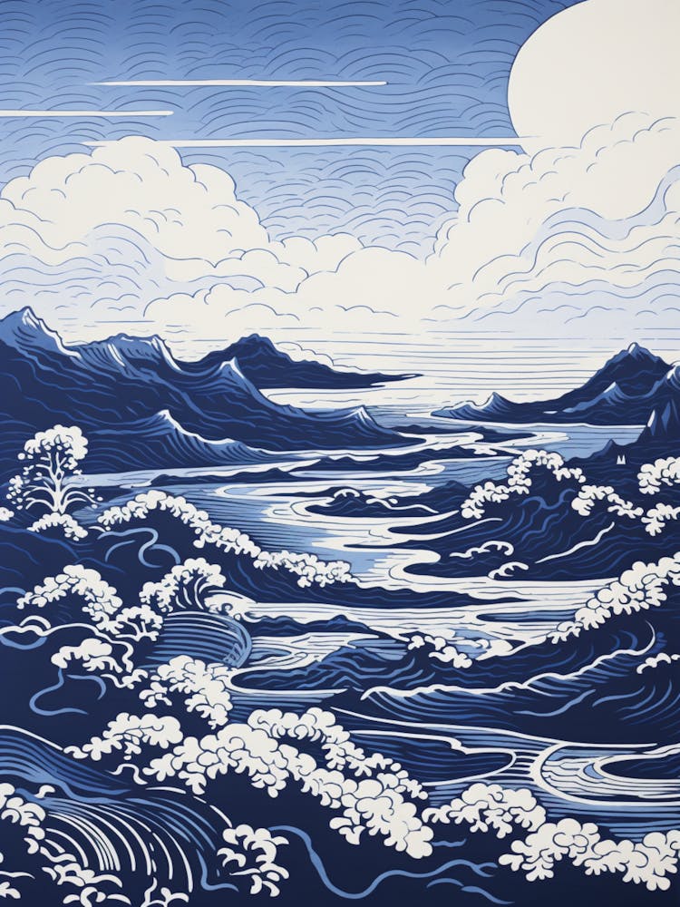 A Screen Print Of Byron Bay Australia 2