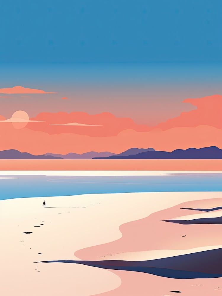 Whitehaven Beach, Australia, Bold Outlines 3