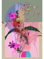 Gypsophila 2 Neon Flower Collage