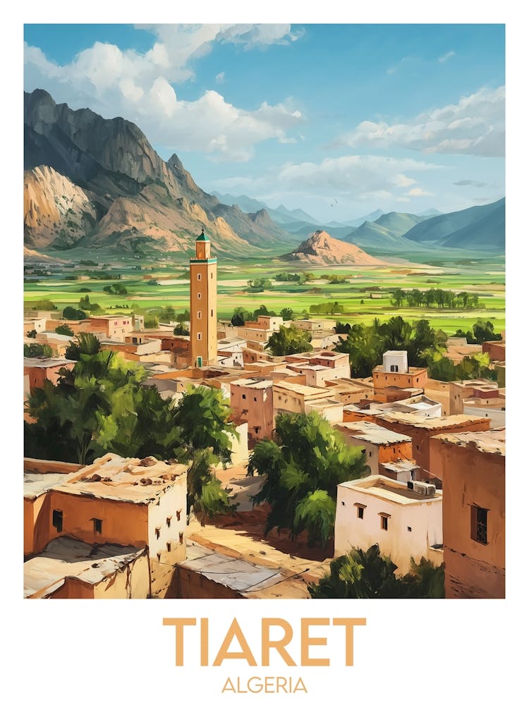Affiche de voyage Tiaret