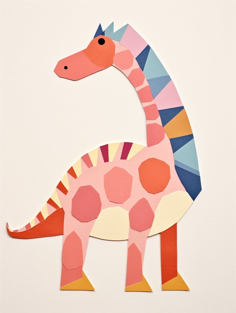 Nursery Dinosaur Art Parasaurolophus 1