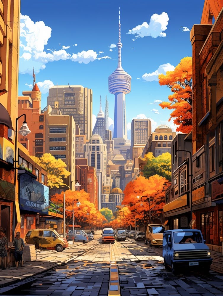 Johannesburg City Center Cartoon 2