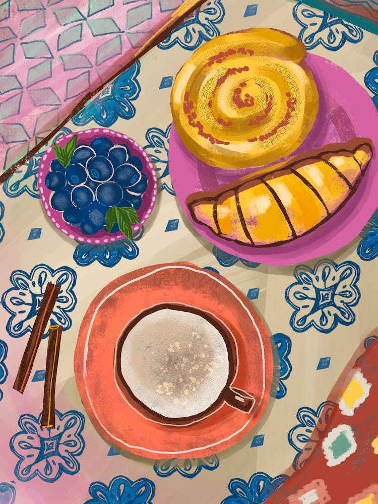 Coffee And Croissant