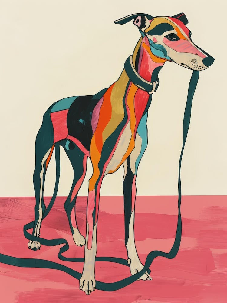 Greyhound Canvas Print 2
