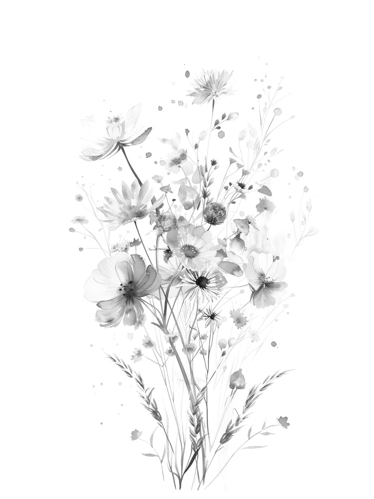 Black And White Flowers 46