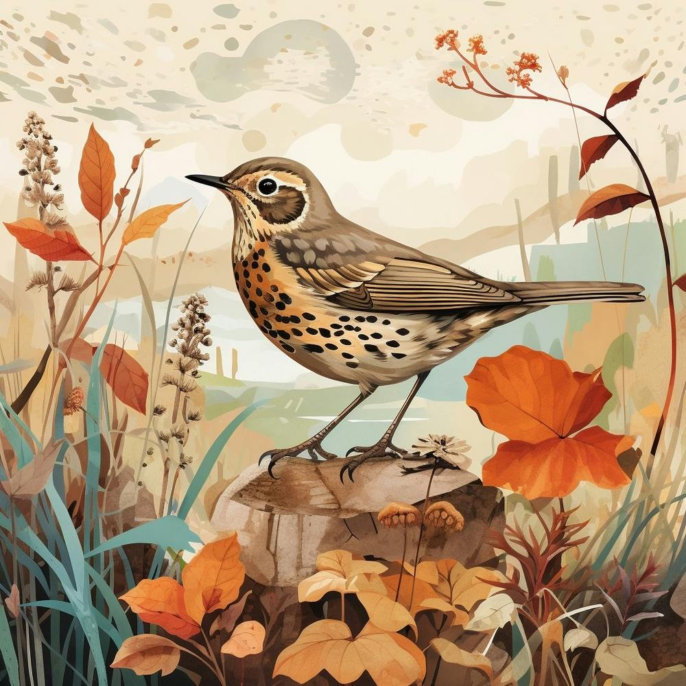 Bird In Nature Hermit Thrush 4