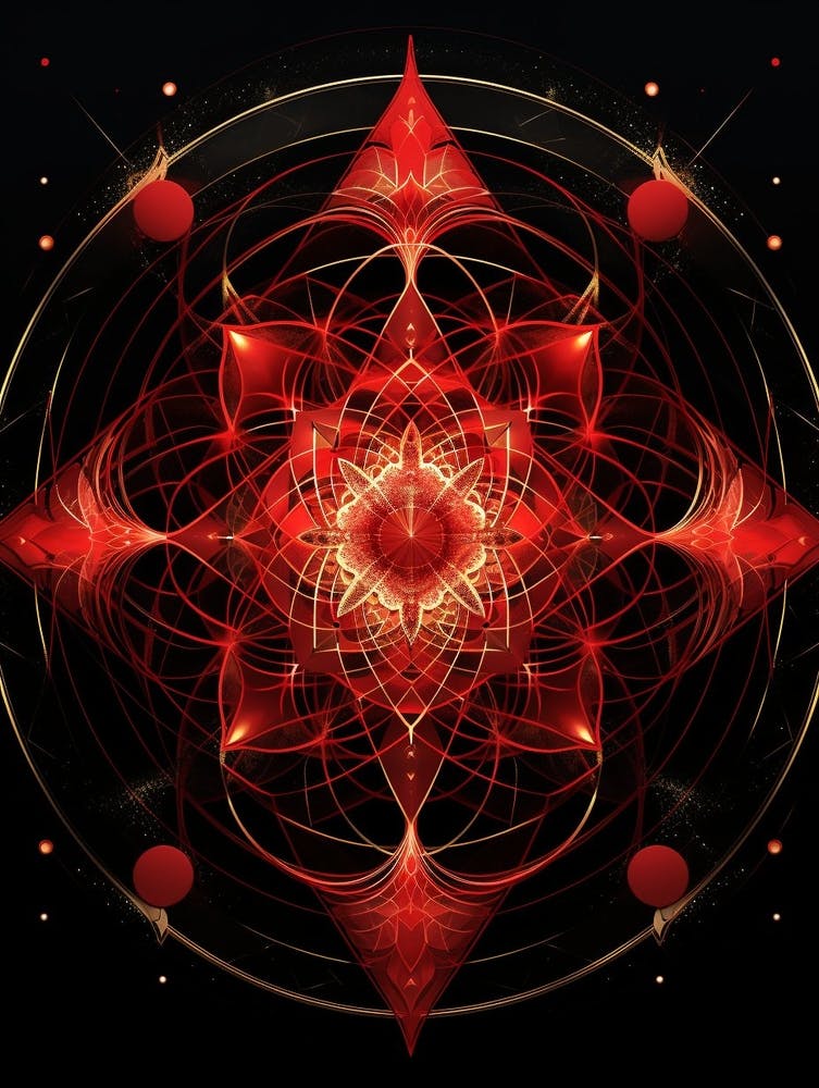 Celestial Abstract Geometric Illustration 8