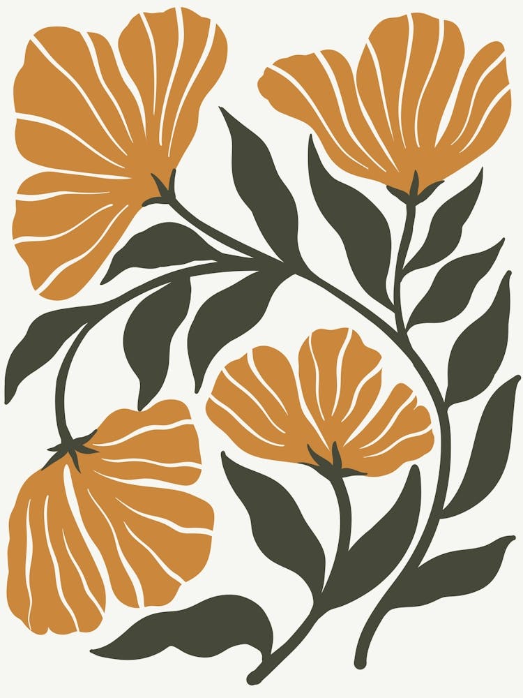 Orange Flowers 3