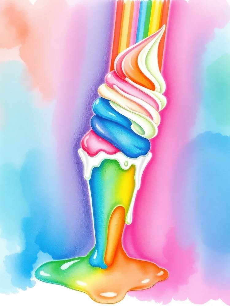 Rainbow Ice Cream 1