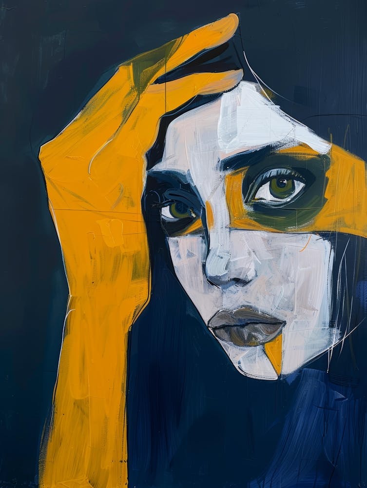 Femme Au Visage Jaune