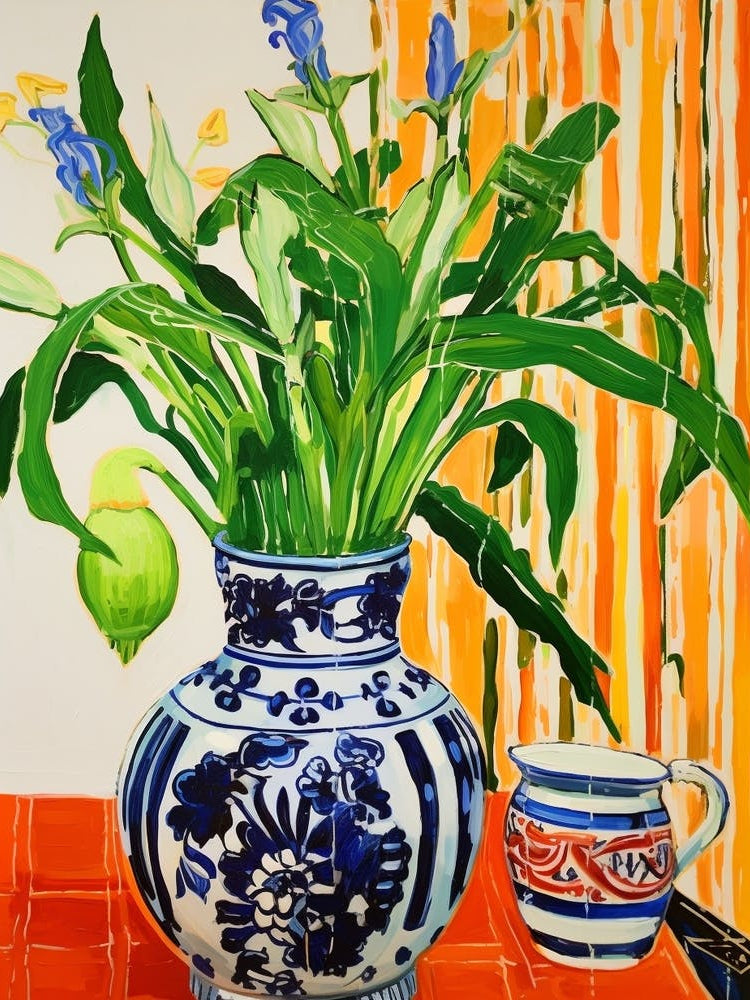 Flowers In A Vase Still Life Painting Bluebell 3